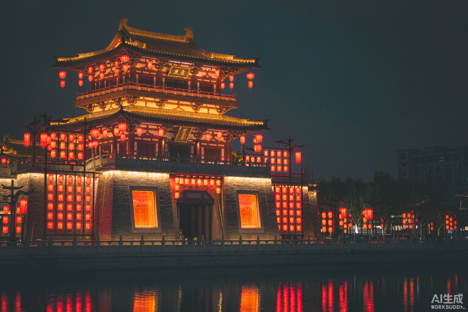洛邑古城夜景